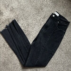 Abercrombie & Fitch Black Washed Skinny High Rise Jeans